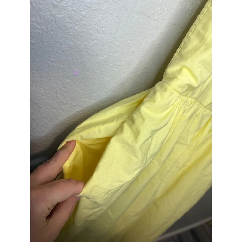 Calypso St. Barth Yellow Eyelet Dress Sleeveless Maxi with Pockets - Picture 7 of 10